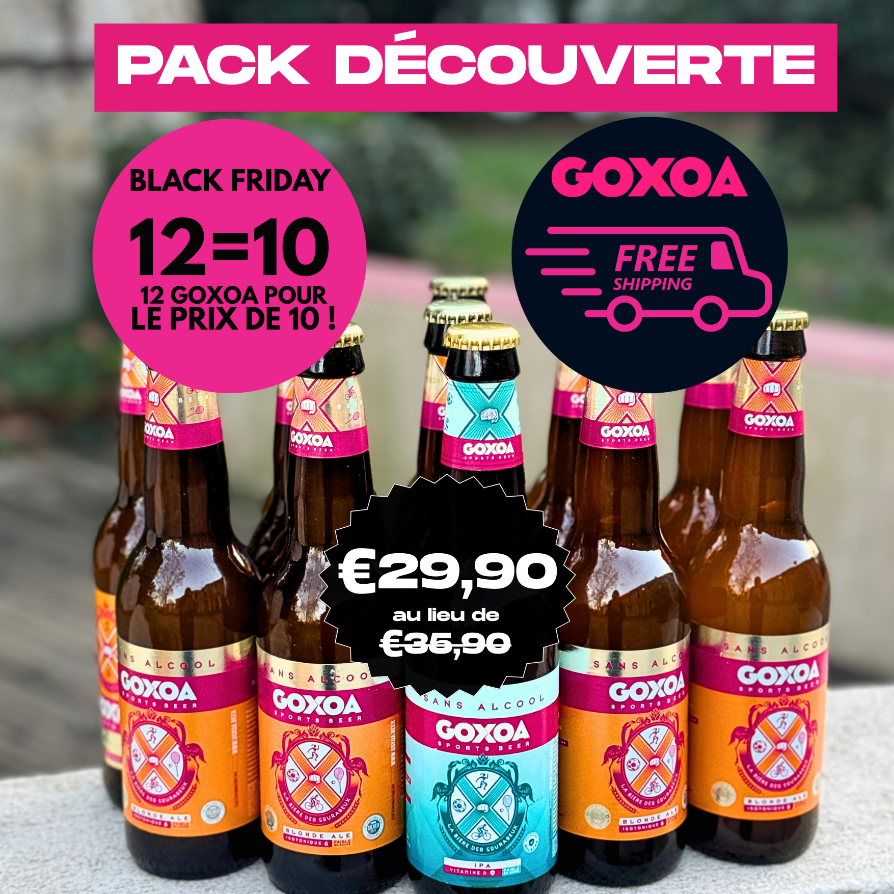 Pack Découverte Goxoa 11+1 Bouteille