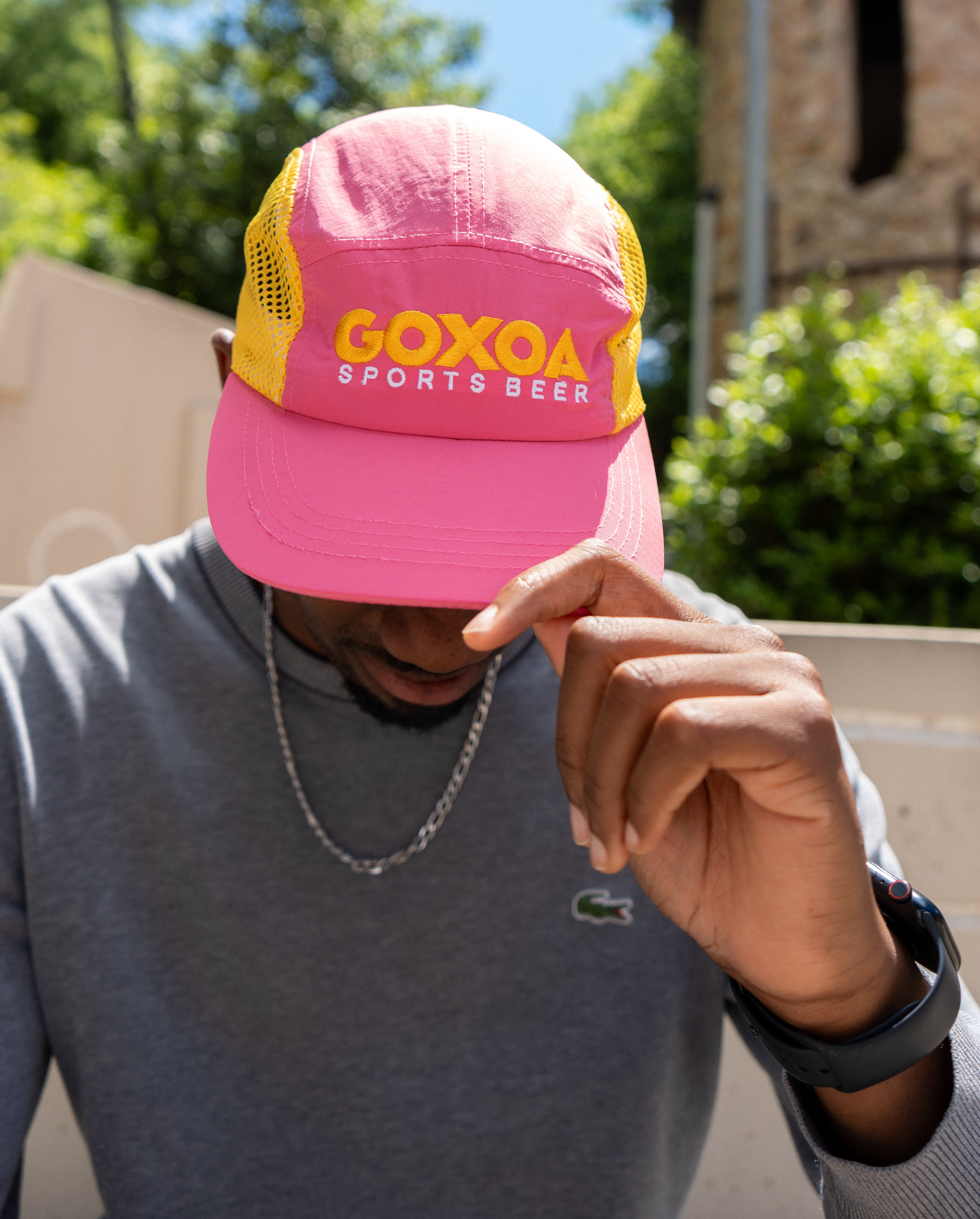Casquette Rose Running Goxoa – Nouvelle Génération