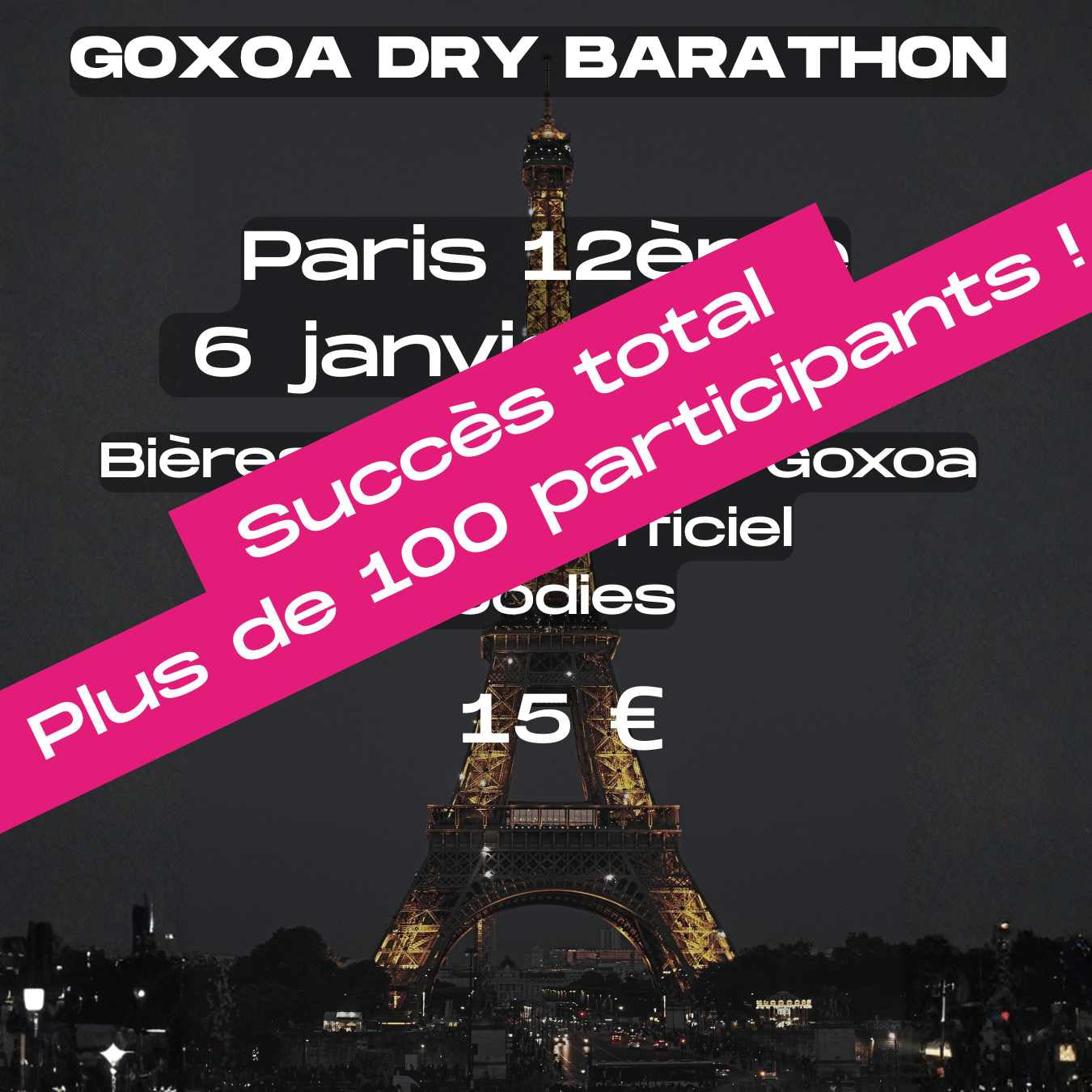Paris Dry Barathon 6 Janvier